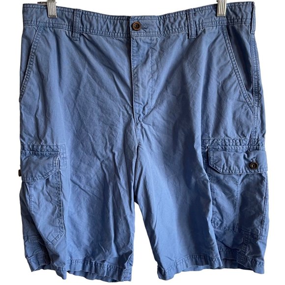 Izod Shorts Izod Mens Blue Cargo Shorts 36 Waist 1 Inseam 10 Cotton